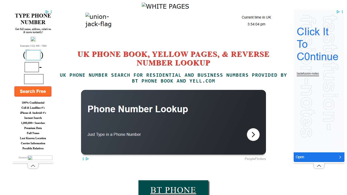 UK Residential Phone Directory And Reverse Number Lookup